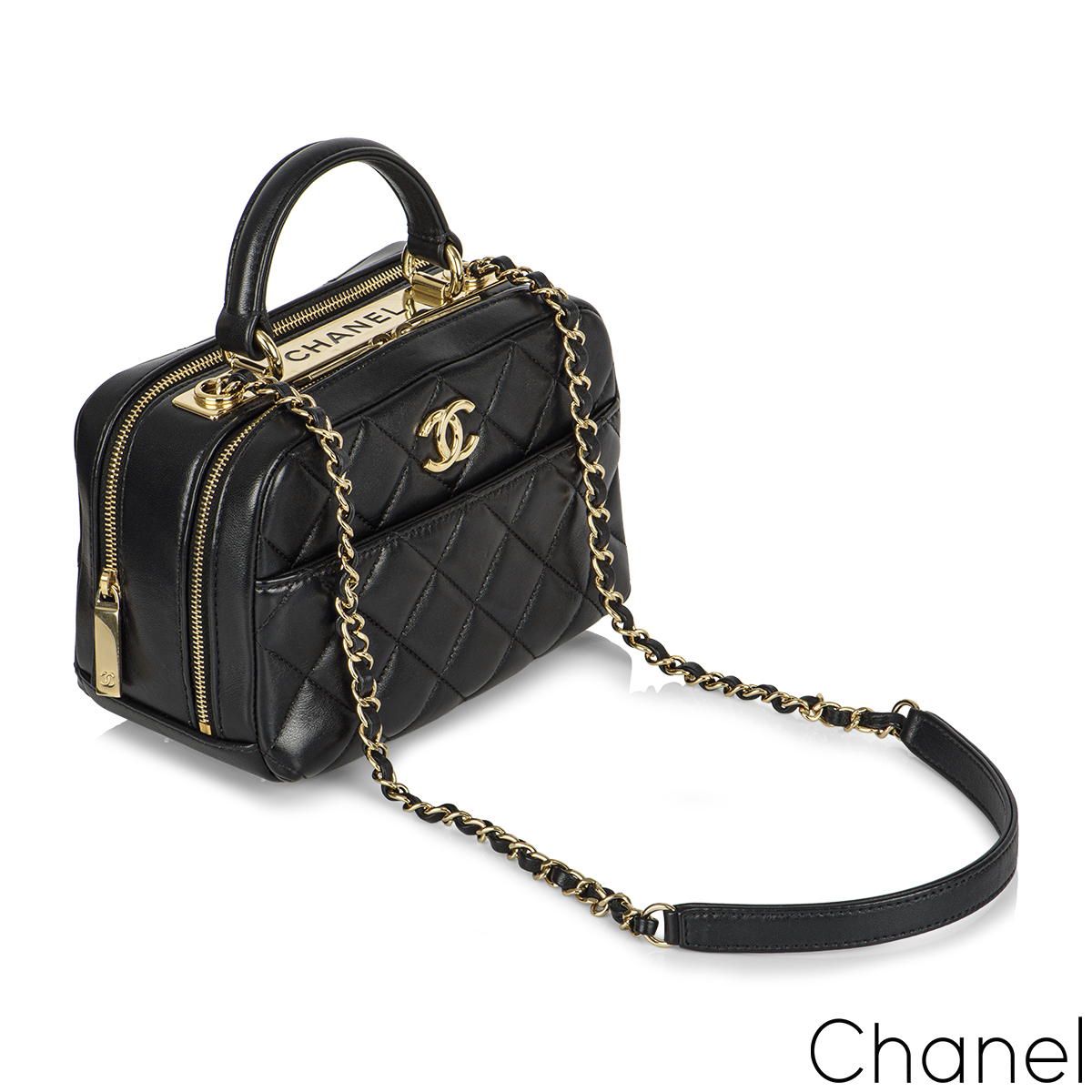 Chanel Trendy Cc Black - 78 For Sale on 1stDibs  chanel trendy black, chanel  trendy so black, chanel trendy cc so black